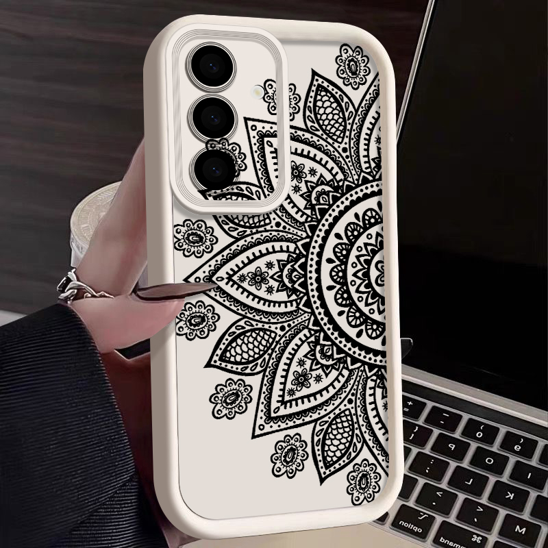 Phone Cases A14 Samsung - Custodia Morbida Antiurto con Motivo Floreale