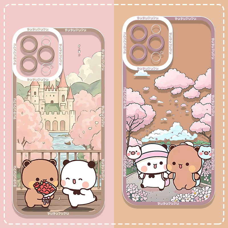 Phone Cases A14 Samsung - Carino BUBU DUDU Coppia Trasparente Cassa