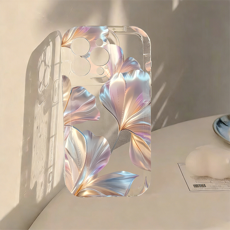 Phone Cases Transparent - Custodia per Telefono con Stampa Metallica