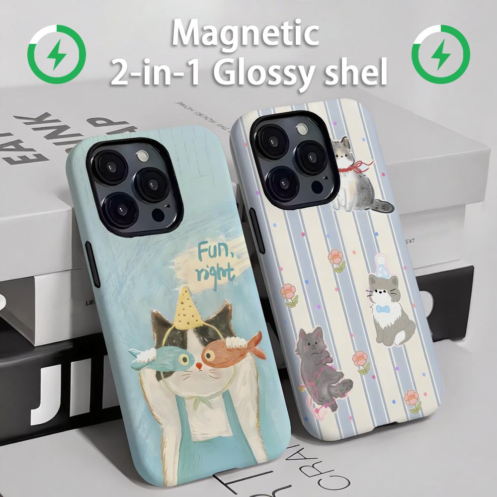 Phone Cases Iphone 14 - Custodia per telefono con gatti e