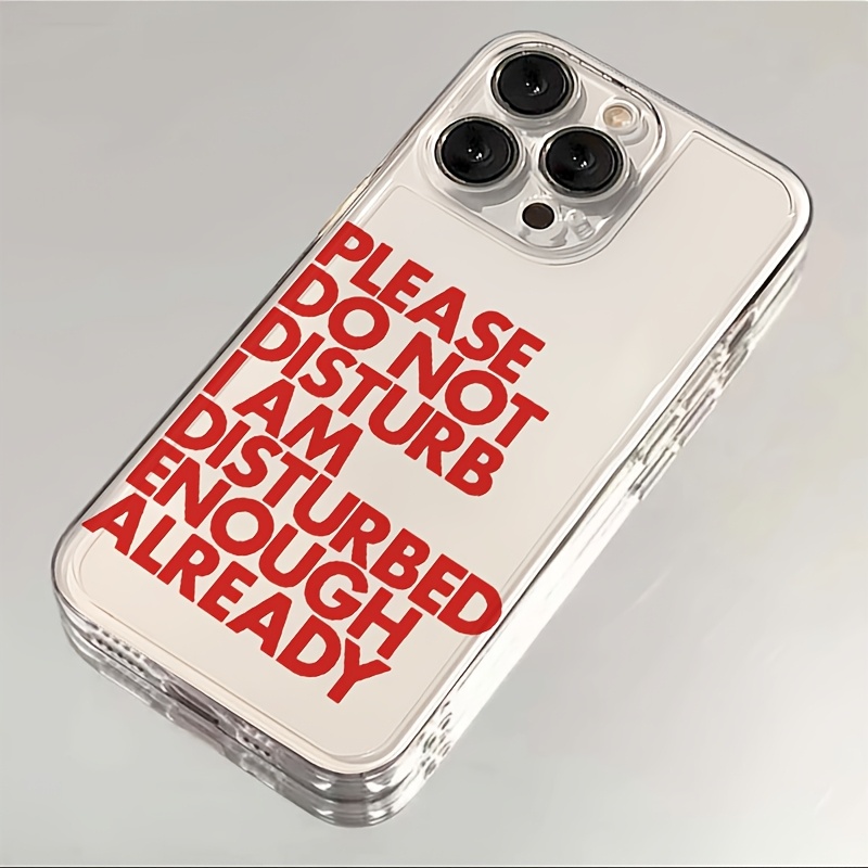 Phone Cases Transparent - Cover per iPhone con Scritte in