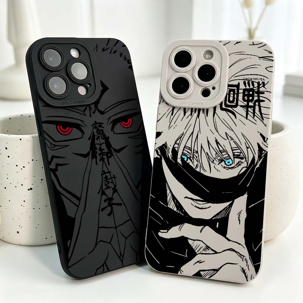 Phone Cases Cool - Cover in Silicone Anime Jujutsu Kaisen
